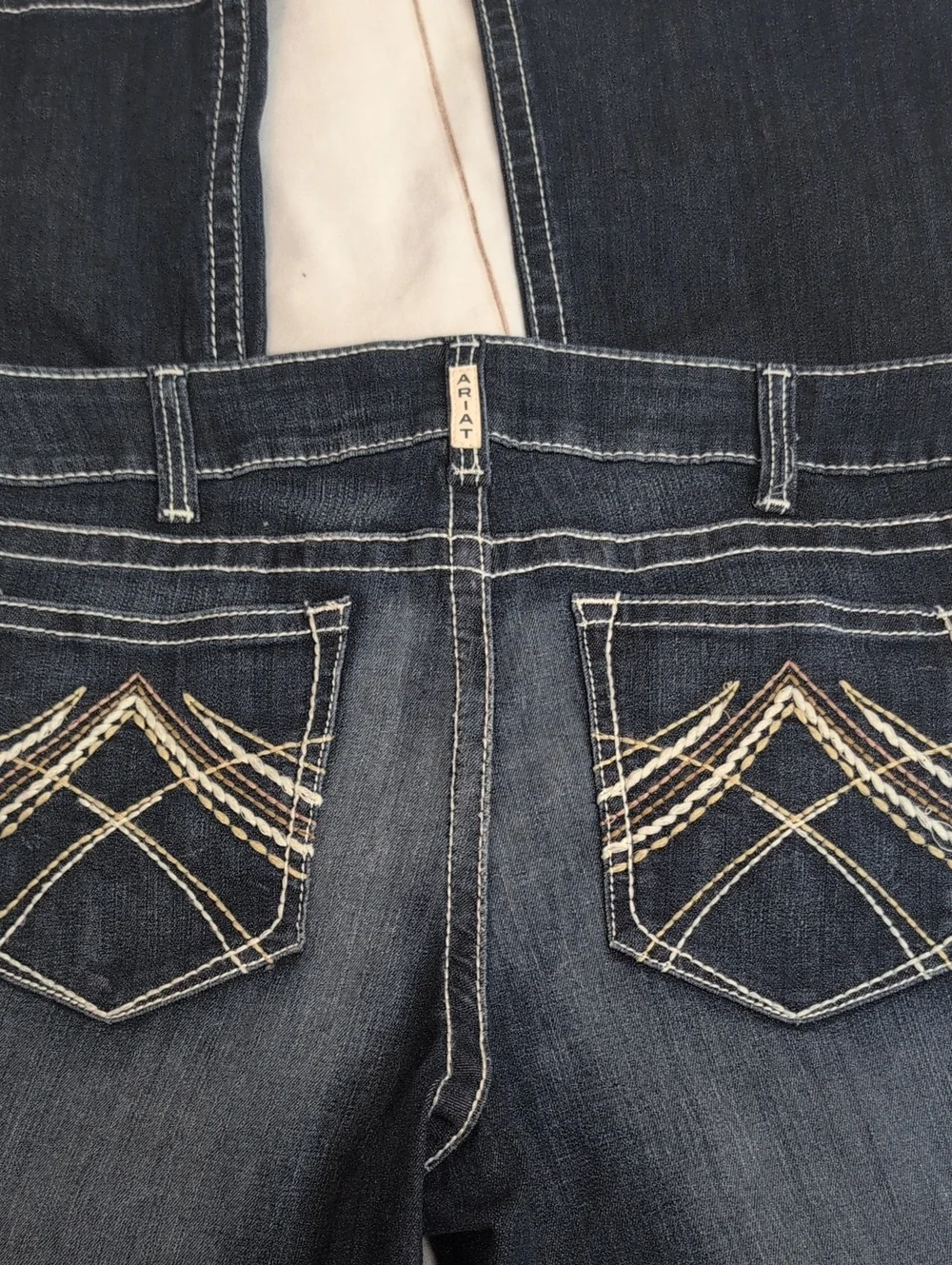 Ariat REAL Rosy Whipstitch Jeans Women’s 34R Low Rise Bootcut Lakeshore